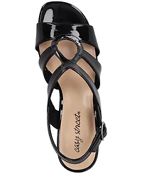 Easy Street Women's Zella Kitten Heel Sandals