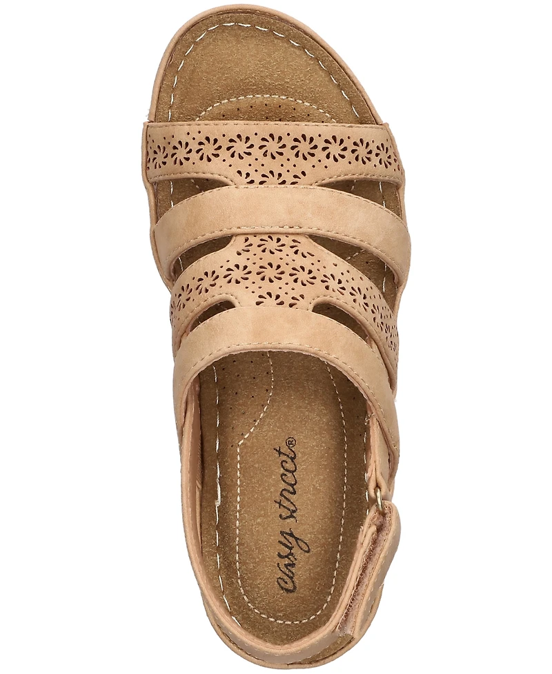 Easy Street Women's Alexi Slingback Wedge Sandals