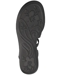 Easy Street Women's Daylily Gladiator Buckle Flat Sandals