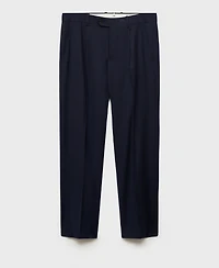 Mango Men's Virgin Wool Slim-Fit Suit Pants