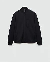 Mango Men's Bomber Sweatshirt