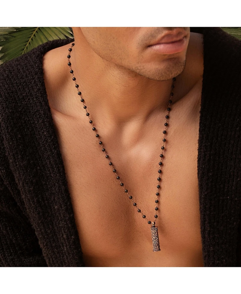 Brilliant Spirit - Onyx Triple Protection Necklace