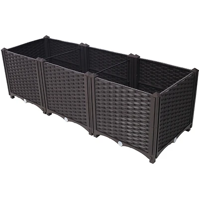 Streamdale Self-Watering Raised Garden Bed, 47"x15"x14.7