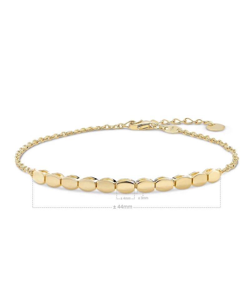 Devata Hexagon Link Chain Bracelet in 14K Gold, 6.5 in adj to 7.5 in, approx. 3.1 grams
