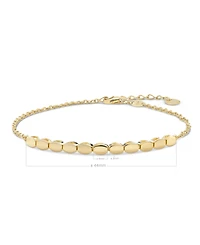Devata Hexagon Link Chain Bracelet in 14K Gold, 6.5 in adj to 7.5 in, approx. 3.1 grams