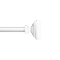 Kenney Dakota 5/8-Inch Decorative Window Curtain Rod with Modern Square Finials