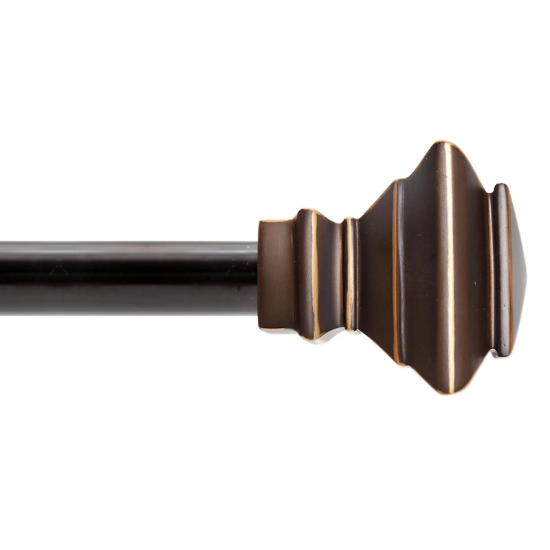 Kenney Sunderland 3/4 Inch Fast Fit Decorative Curtain Rod - Easy Installation for Stylish Windows