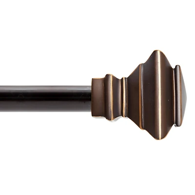 Kenney Sunderland 3/4 Inch Fast Fit Decorative Curtain Rod - Easy Installation for Stylish Windows