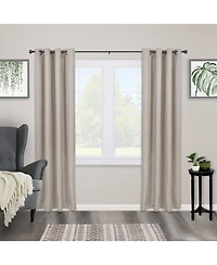 Kenney Agatha 3/4" Decorative Curtain Rod - Fast Fit Easy Install for Effortless Home Decor