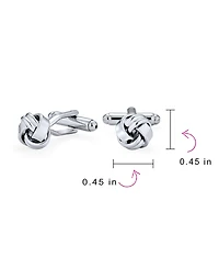 Bling Jewelry Knot Woven Rope Twist Shirt Cufflinks Stainless Steel