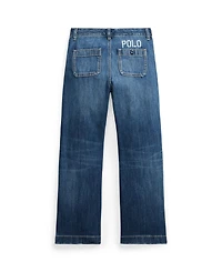 Polo Ralph Lauren Big Girls Logo Wide-Leg Jean
