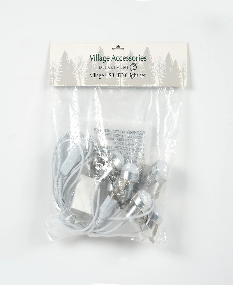 Department 56 Usb Light Emitting Diode 6 Light Set Village Accessory