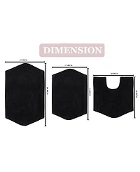 Home Weavers Waterford 3-Pc. Bath Rug Set