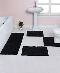Home Weavers Bell Flower 4-Pc. Bath Rug Set