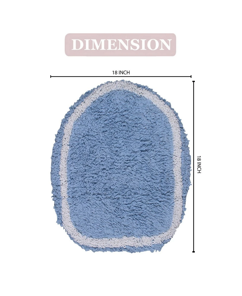 Home Weavers Allure Bathroom Lid Cover, 18" x