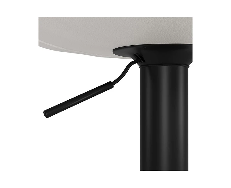 Set of 4 Modern Adjustable Swivel Bar Stools with High Backrest - Easy 5-Minute Assembly for Kitchen Island, Dining Room, and Home Bar