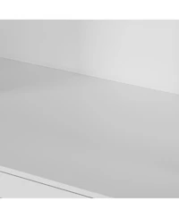 Gaomon Bookcases with 2 Doors and 1 Drawer, Floor Standing Display Storage with Open Shelves