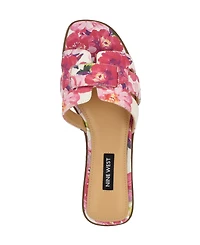 Nine West Women's Germani Woven Flat Slip-On Sandals