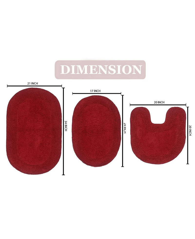 Home Weavers Double Ruffle -Pc. Bath Rug Set