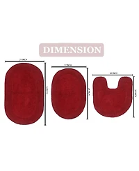 Home Weavers Double Ruffle -Pc. Bath Rug Set