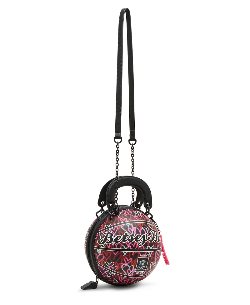 Betsey Johnson Basketball Small Crossbody Bag