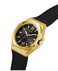 Guess Men's Analog Black Silicone Watch, 42mm