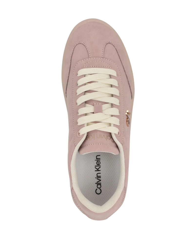 Calvin Klein Women's Nicala Logo Lace-Up Sneakers
