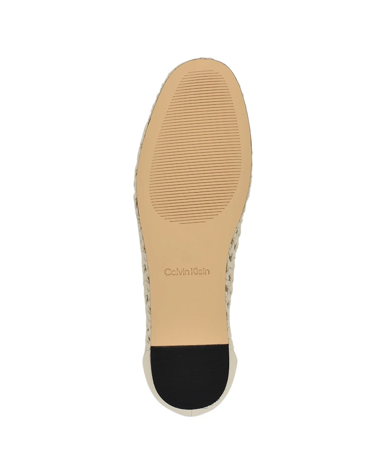 Calvin Klein Women's Zatoria Woven Ballet Flats