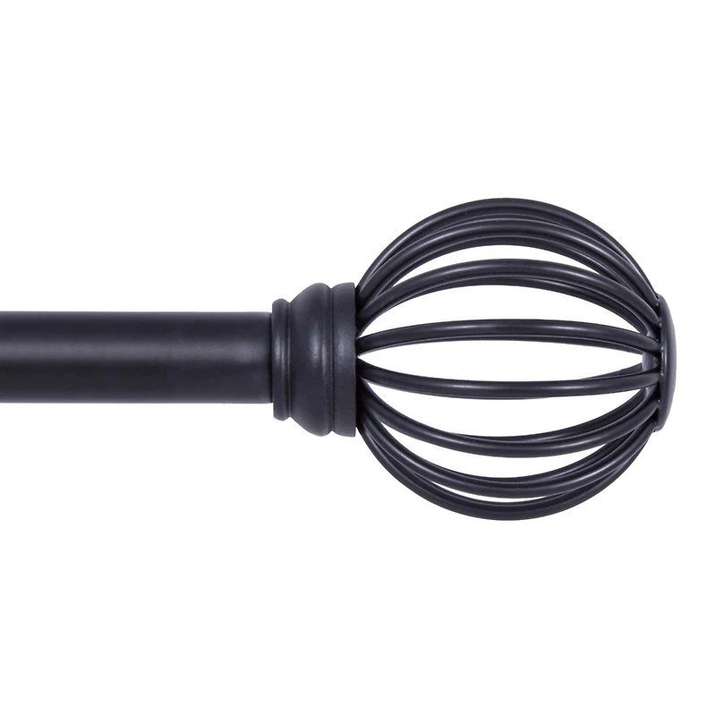 Kenney Jax Decorative 5/8" Curtain Rod for Stylish Window Treatments