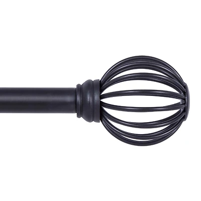 Kenney Jax Decorative 5/8" Curtain Rod for Stylish Window Treatments