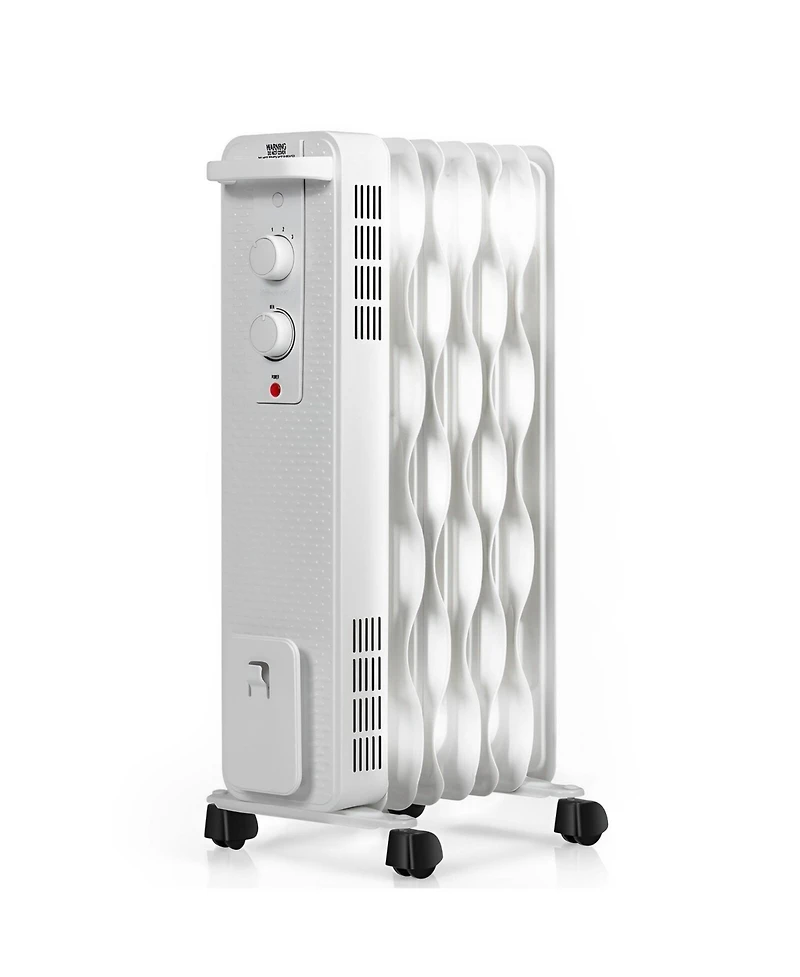Sugift 1500 W Oil-Filled Heater Portable Radiator Space Heater with Adjustable Thermostat