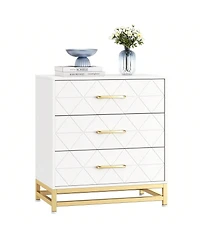 gaomon 3 Drawer Dresser, Wood Chest Drawers With Storage For Closet, Bedroom