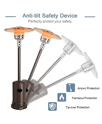 Sugift 50000 Btu Garden Propane Standing Lp Gas Steel Accessories Heater