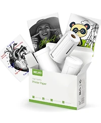 Nelko Genuine Self-Adhesive Thermal Printer Stickers, Compatible with PM230 Mini Sticker Printer, 54mmx3.5m, 3 Rolls