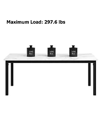 70.9 Inch Long Dining Table for 6-8 People