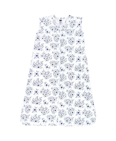 Hudson Baby Girls Cotton Sleeveless Nighttime Wrap for Cozy Sleep