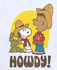 Peanuts Big Boys Howdy Graphic Tee