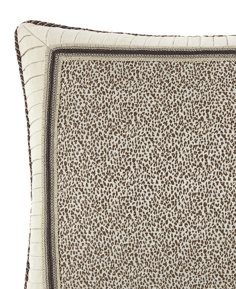 Rose Tree Bird Paradise Woven Cheetah Sham, Euro