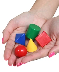 edxeducation Mini Geometric Solids, Set of 40