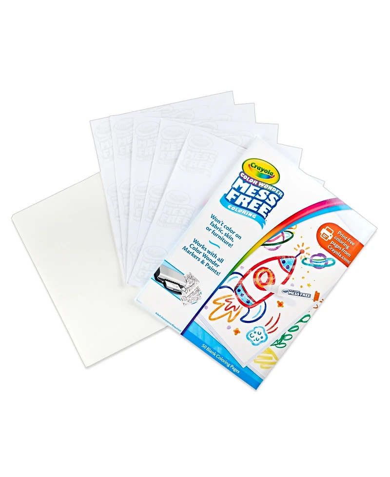 Crayola Color Wonder Blank Coloring Pages, Pack of 2