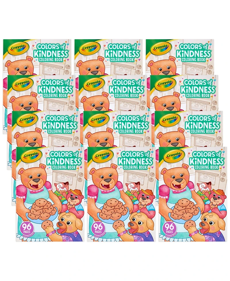 Crayola Colors of Kindness Coloring Book, 96 Pages, Pack of 12