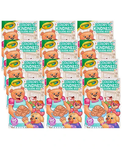 Crayola Colors of Kindness Coloring Book, 96 Pages, Pack of 12