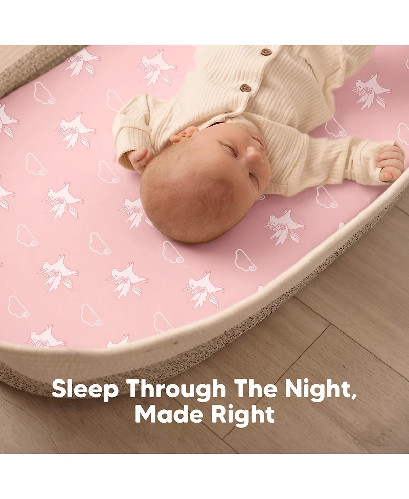 KeaBabies Bassinet Sheet for Baby Girls, Boys, 2-Pack Isla Fitted Sheets, Mattress Sheets
