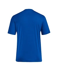 Adidas Men's Royal Kansas Jayhawks Locker Swish Tri-blend T-shirt
