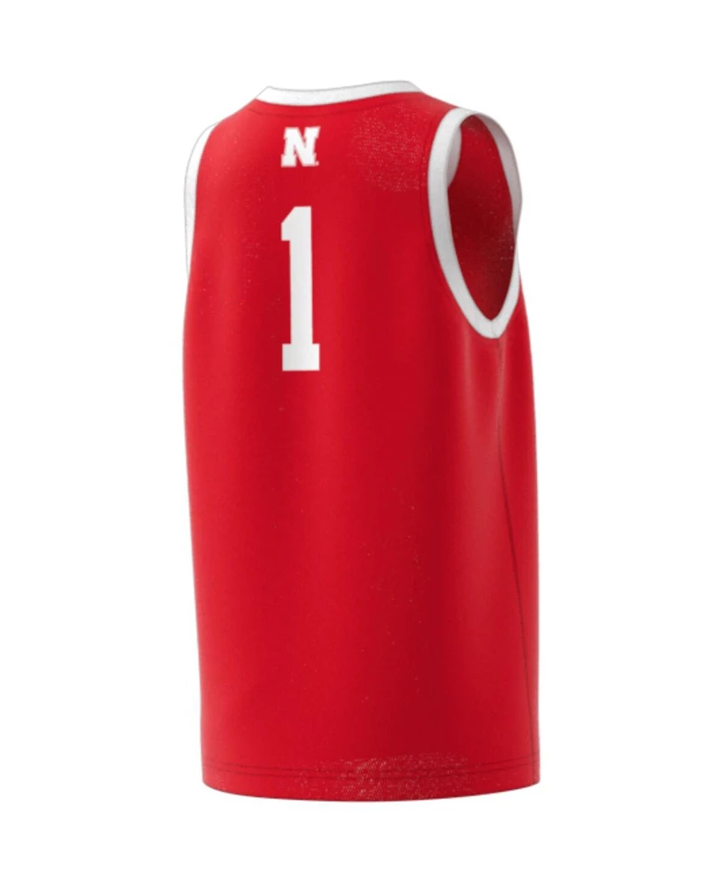 Adidas Big Boys and Girls 1 Scarlet Nebraska Huskers Swingman Jersey