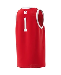 Adidas Big Boys and Girls 1 Scarlet Nebraska Huskers Swingman Jersey