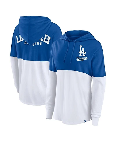 Fanatics Women's Royal/White Los Angeles Dodgers Backup Option Pullover Hoodie