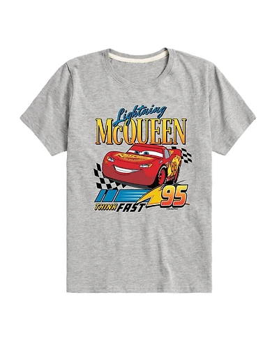 Cars Big Boys Short Sleeve Lightning McQueen Graphic Tee