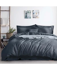 Pre-washed Linen Duvet Cover Set, Full/Queen