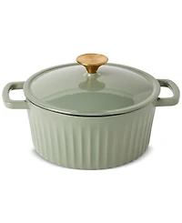 Smith and Clark Sage Green 3-Quart Enameled Cast Iron Dutch Oven
